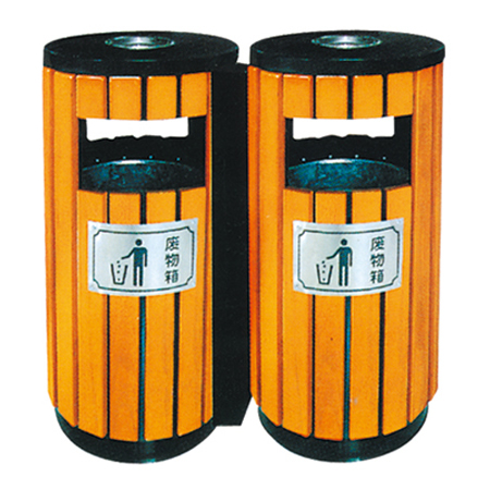 钢木垃圾桶ZX-1302