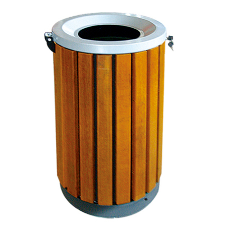 钢木垃圾桶ZX-1307