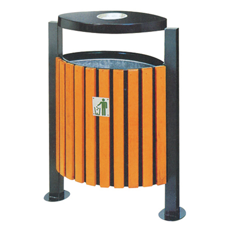 钢木垃圾桶ZX-1303