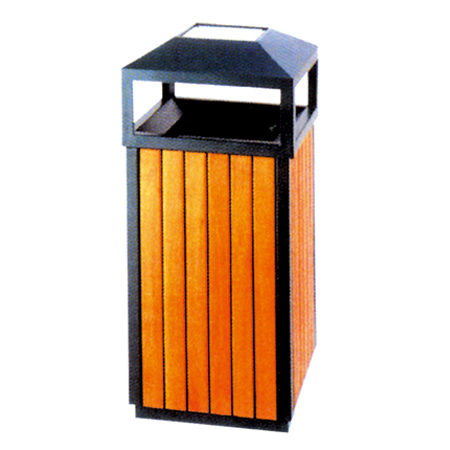 钢木垃圾桶ZX-1403