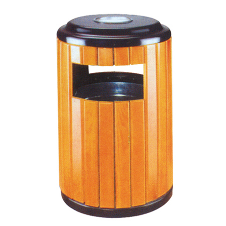 钢木垃圾桶ZX-1306