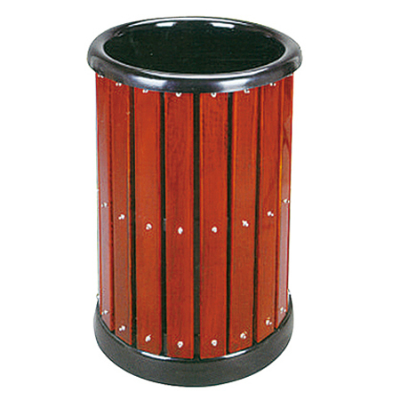 钢木垃圾桶ZX-1309