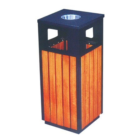 钢木垃圾桶ZX-1402