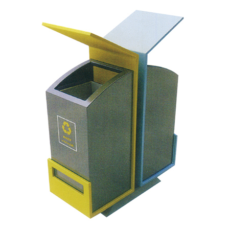 钢板垃圾桶ZX-3804